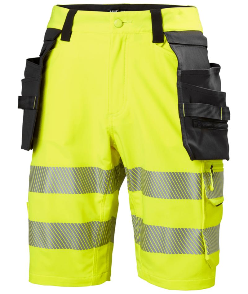 Helly Hansen ICU  Short 77503 Constructie HiVis klasse 1 geel-ebbenhoutzwart(369)