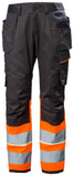 Helly Hansen UC-ME  Broeken 77511 Reflecterend Constructie bouwbroek klasse 1 HiVis fluo oranje-ebbenhoutzwart(269)