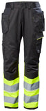 Helly Hansen UC-ME  Broeken 77511 Reflecterend Constructie bouwbroek klasse 1 HiVis geel-ebbenhoutzwart(369)