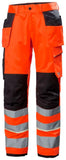 Helly Hansen UC-ME  Broeken 77512 Reflecterend Constructie Klasse 2 HiVis fluo rood-ebbenhoutzwart(169)
