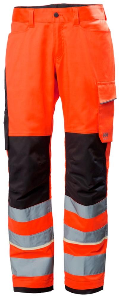 Helly Hansen UC-ME  Werkbroeken 77514 Reflecterend HiVis klasse 2 fluo rood-ebbenhoutzwart(169)
