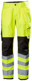 Helly Hansen UC-ME  Werkbroeken 77514 Reflecterend HiVis klasse 2 geel-ebbenhoutzwart(369)