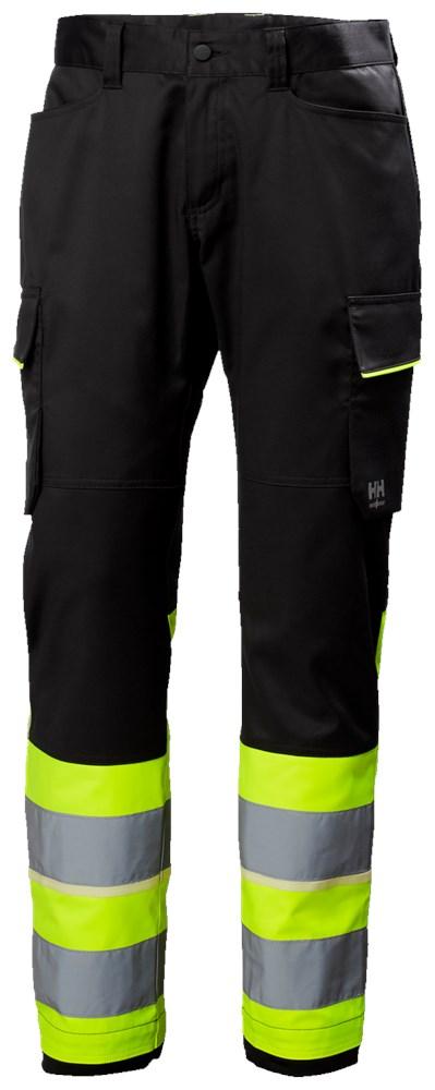 Helly Hansen UC-ME  Broeken 77515 Reflecterend cargo Service Hi Vis klasse 1 geel-ebbenhoutzwart(369)