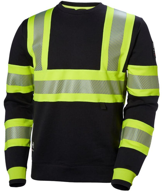 Helly Hansen Sweaters ICU 79272 HiVis fluo geel-ebbenhout(369)