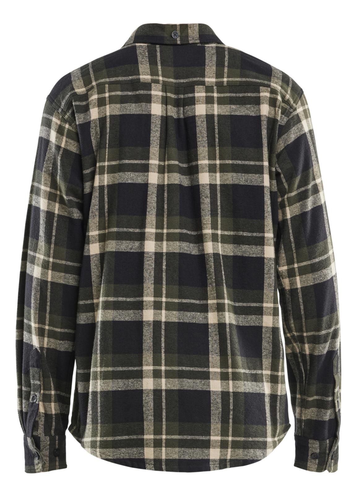 Blaklader Profiel Overhemd 32881168 Flanel donker herfstgroen-zwart(4298)