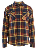 Blaklader Profiel Overhemd 32881168 Flanel gebrand rood-donker marineblauw(5986)