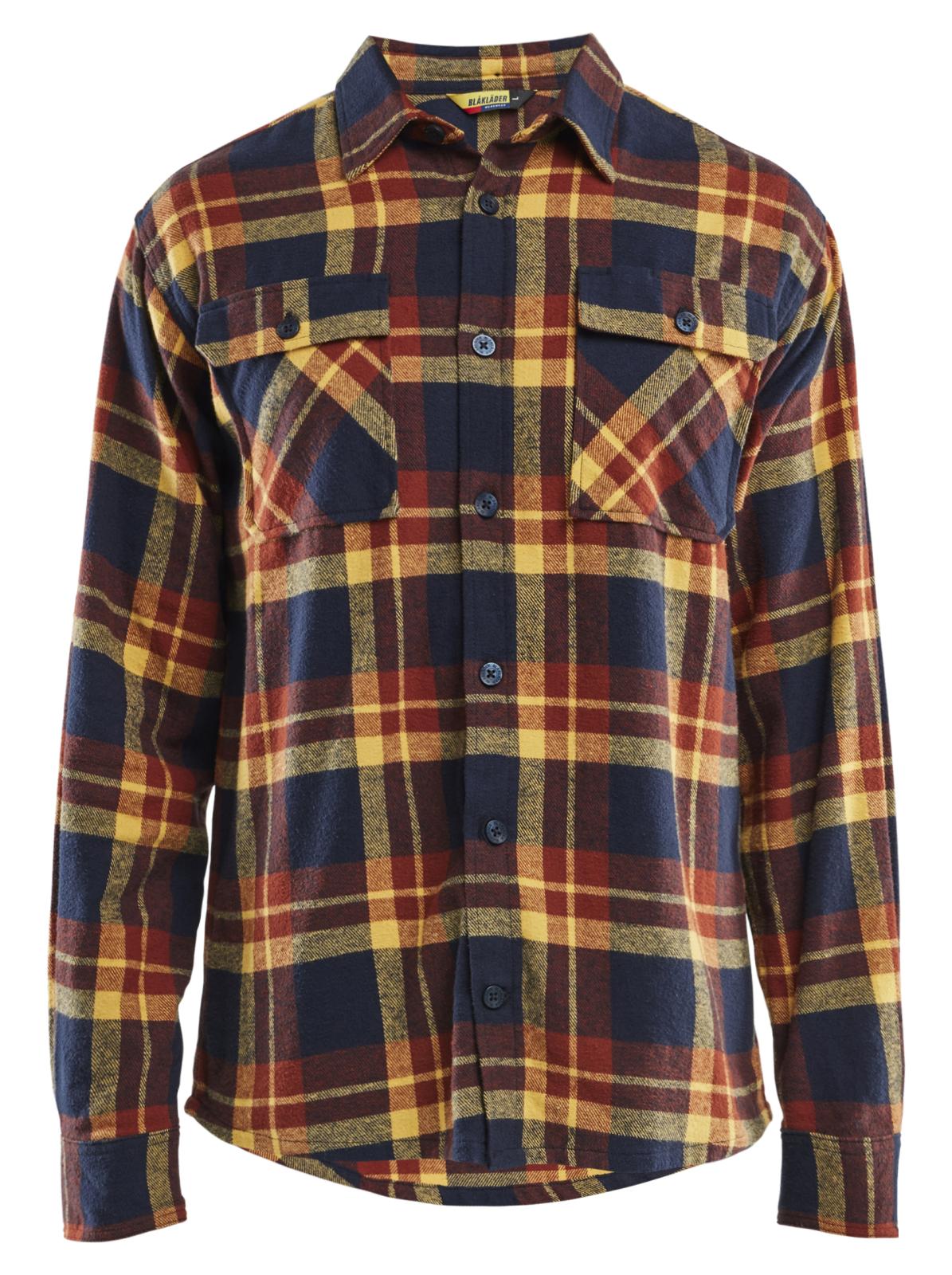 Blaklader Profiel Overhemd 32881168 Flanel gebrand rood-donker marineblauw(5986)