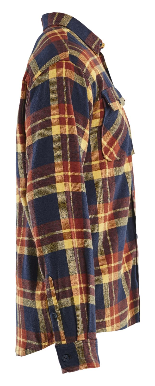 Blaklader Profiel Overhemd 32881168 Flanel gebrand rood-donker marineblauw(5986)