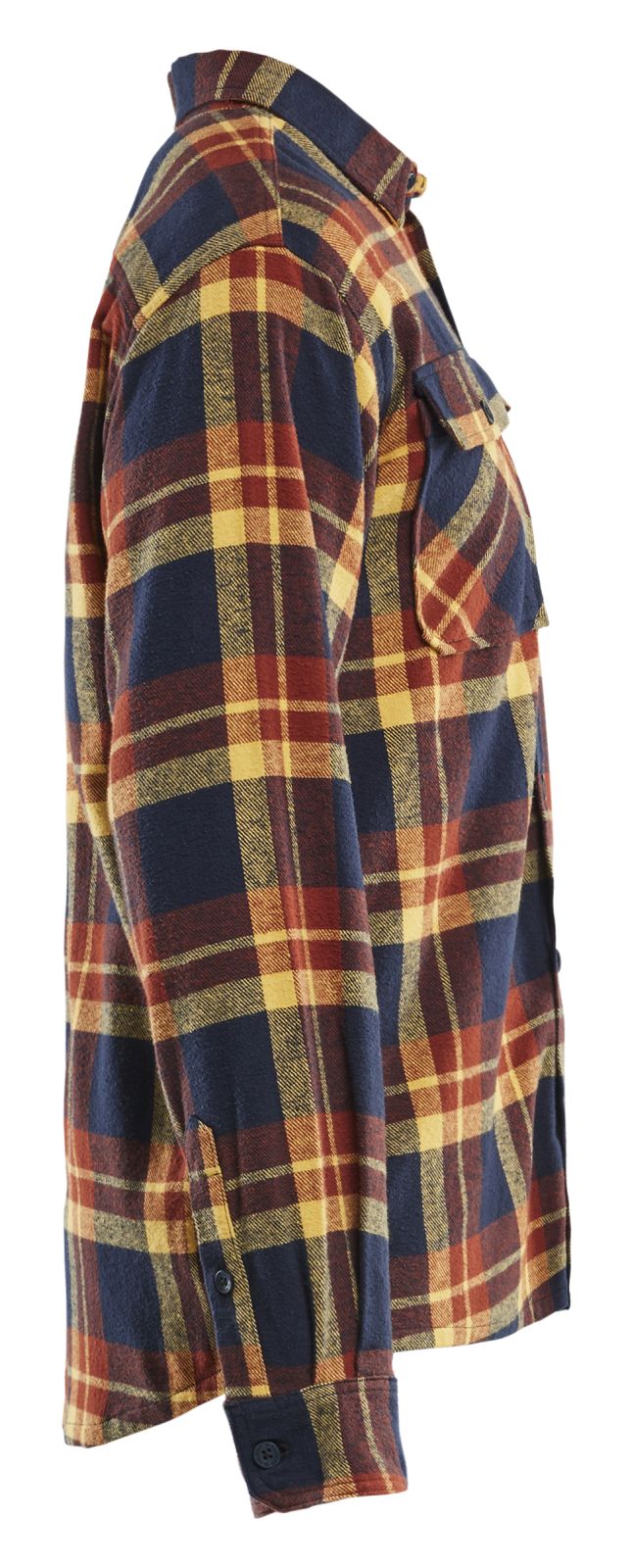 Blaklader Profiel Overhemd 32881168 Flanel gebrand rood-donker marineblauw(5986)
