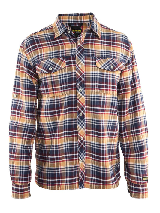 Blaklader Shirts 32991137 marineblauw-oranje(8954)