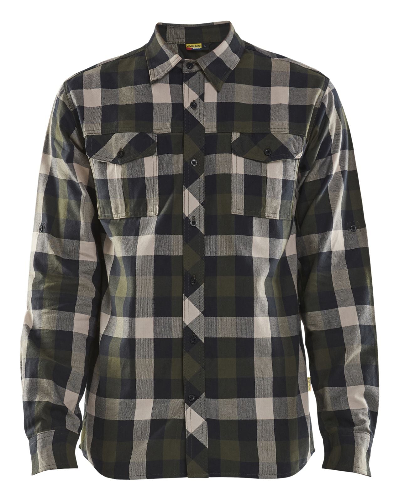Blaklader shirts/hemden 32991152 groen-zwart(4599)