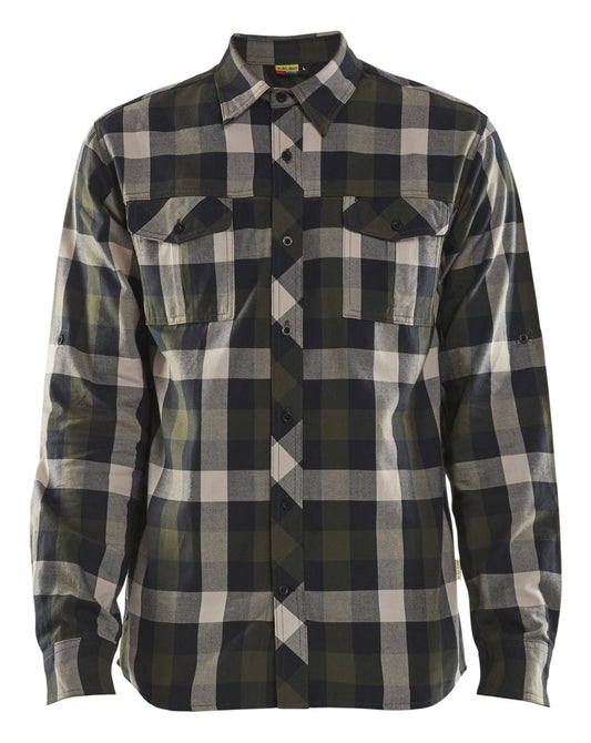 Blaklader shirts/hemden 32991152 groen-zwart(4599)