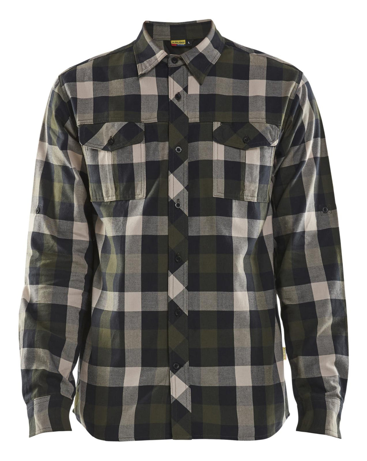 Blaklader shirts/hemden 32991152 groen-zwart(4599)