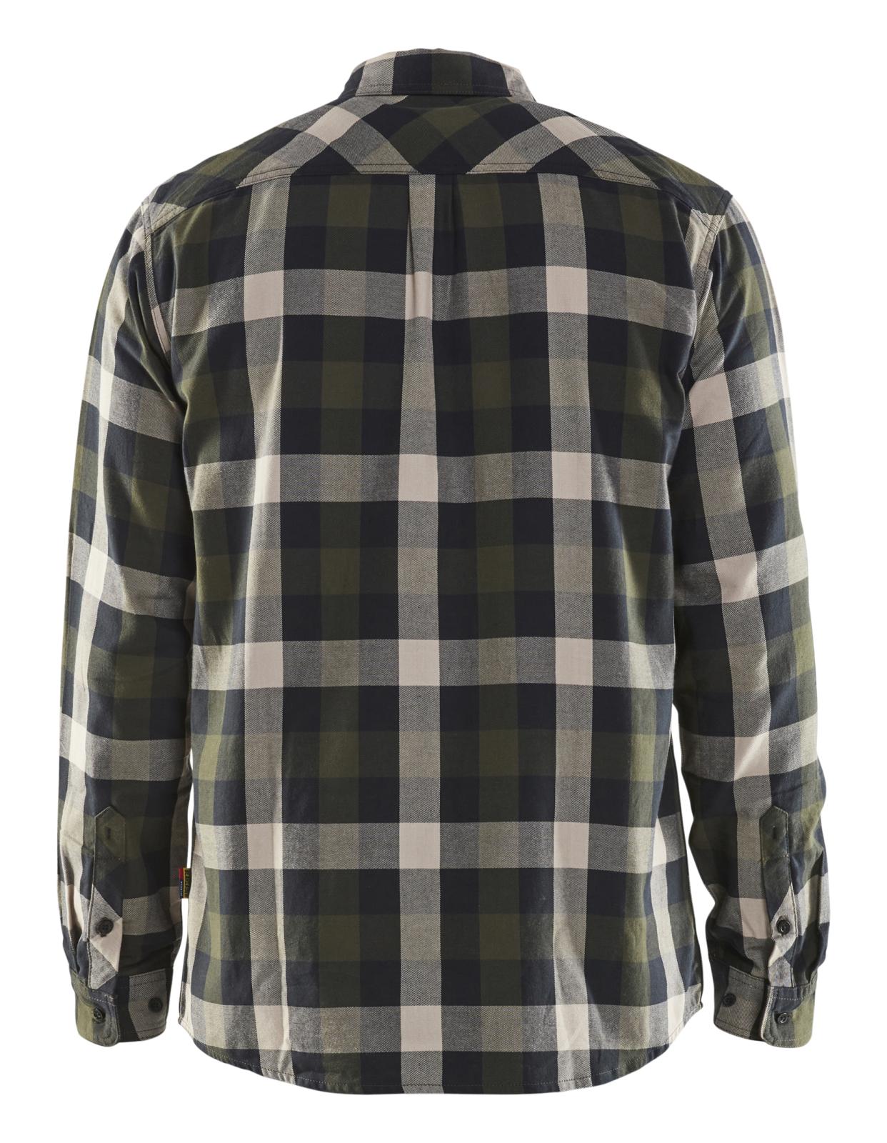 Blaklader shirts/hemden 32991152 groen-zwart(4599)