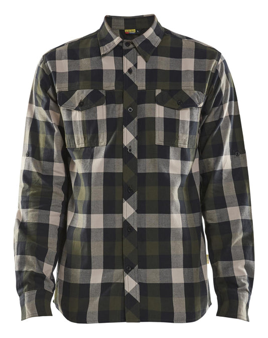Blaklader shirts/hemden 32991152 groen-zwart(4599)