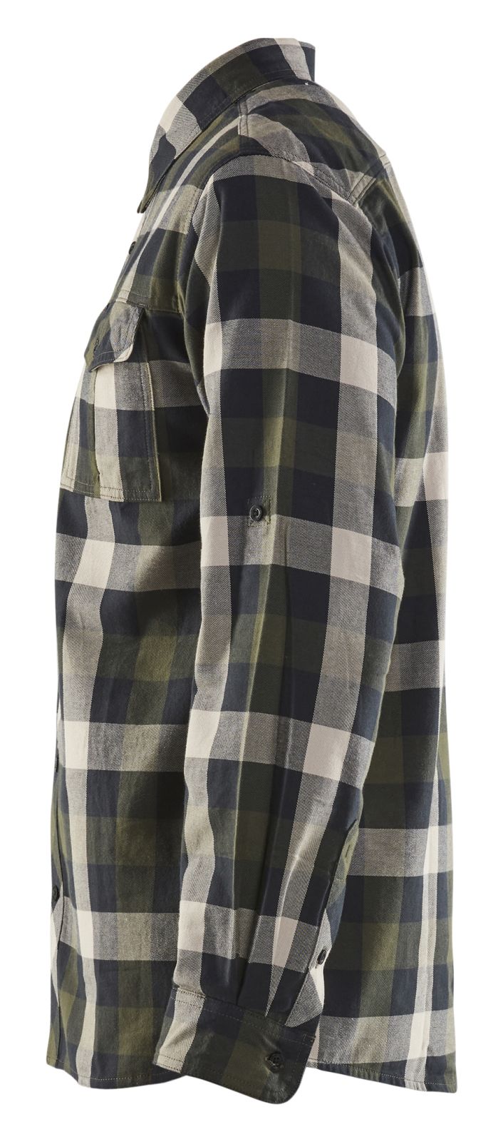 Blaklader shirts/hemden 32991152 groen-zwart(4599)