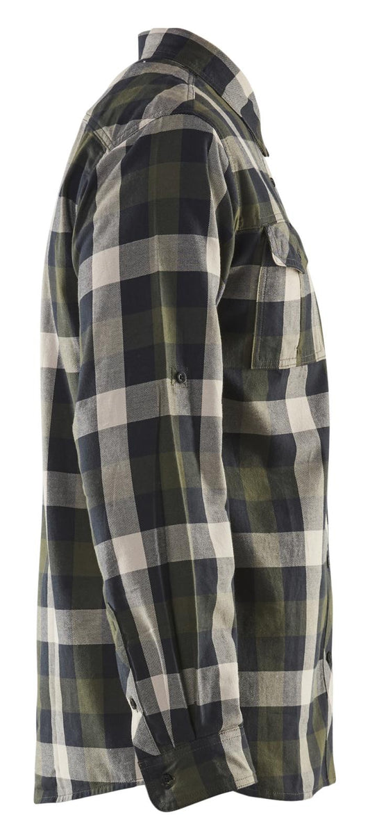Blaklader shirts/hemden 32991152 groen-zwart(4599)