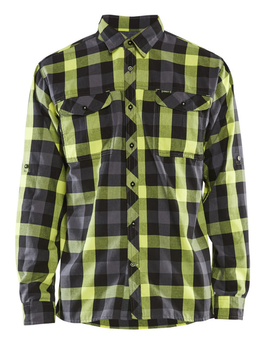 Blaklader shirts/hemden 32991153 zwart-fluo geel(9933)