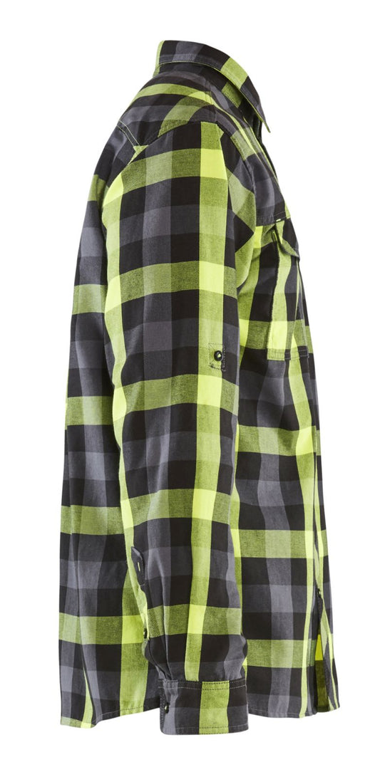 Blaklader shirts/hemden 32991153 zwart-fluo geel(9933)