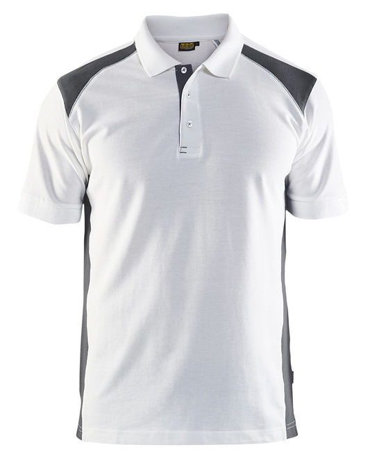 Blaklader shirts 33241050 wit-donkergrijs(1098)