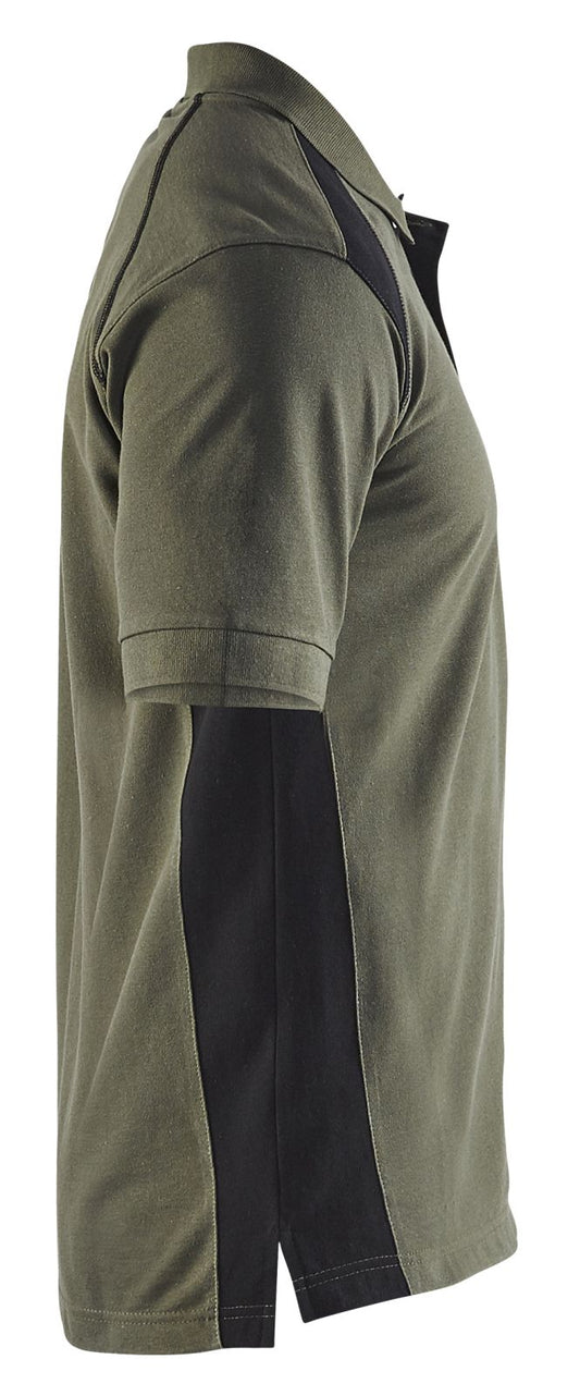 Blaklader Poloshirts 33241050 legergroen-zwart(4699)
