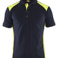 Blaklader Piqué t-shirts 33241050 donker marineblauw-fluo geel(8633)