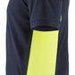 Blaklader Piqué t-shirts 33241050 donker marineblauw-fluo geel(8633)