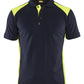 Blaklader Piqué t-shirts 33241050 donker marineblauw-fluo geel(8633)