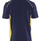 Blaklader Poloshirts 33241050 marineblauw-geel(8933)