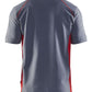 Blaklader Poloshirts 33241050 grijs-rood(9456)