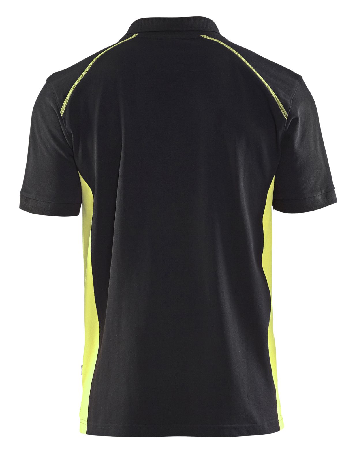 Blaklader Poloshirts 33241050 zwart-geel(9933)