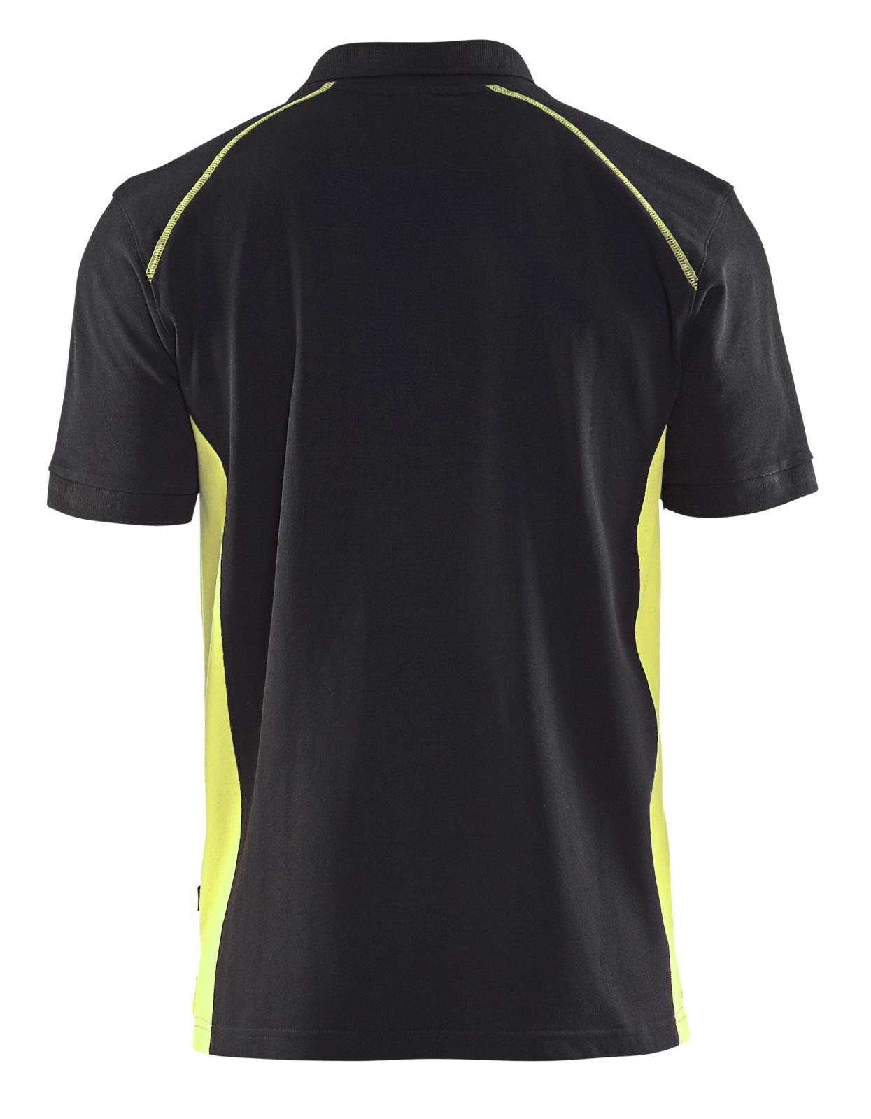 Blaklader Poloshirts 33241050 zwart-geel(9933)