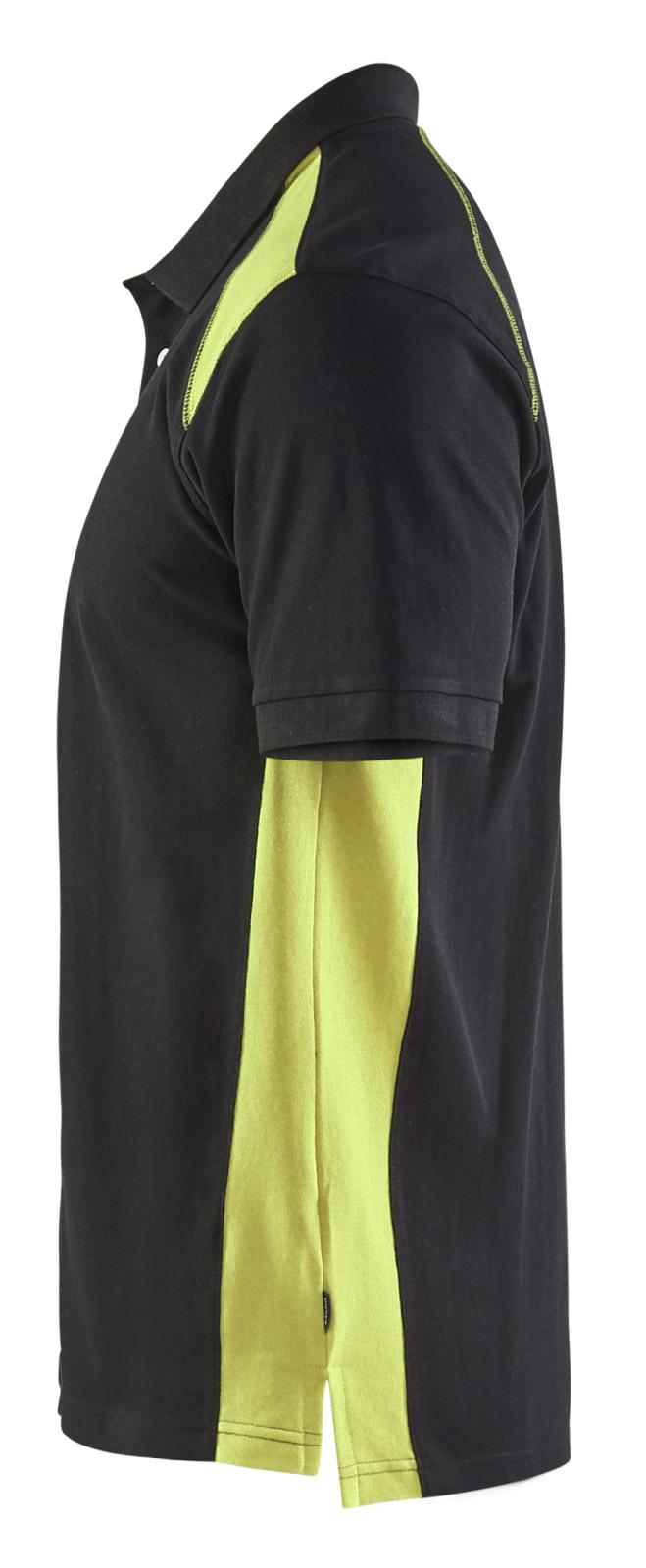 Blaklader Poloshirts 33241050 zwart-geel(9933)