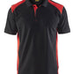 Blaklader Poloshirts 33241050 zwart-rood(9956)