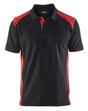 Blaklader Poloshirts 33241050 zwart-rood(9956)