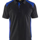 Blaklader Poloshirts 33241050 zwart-korenblauw(9985)