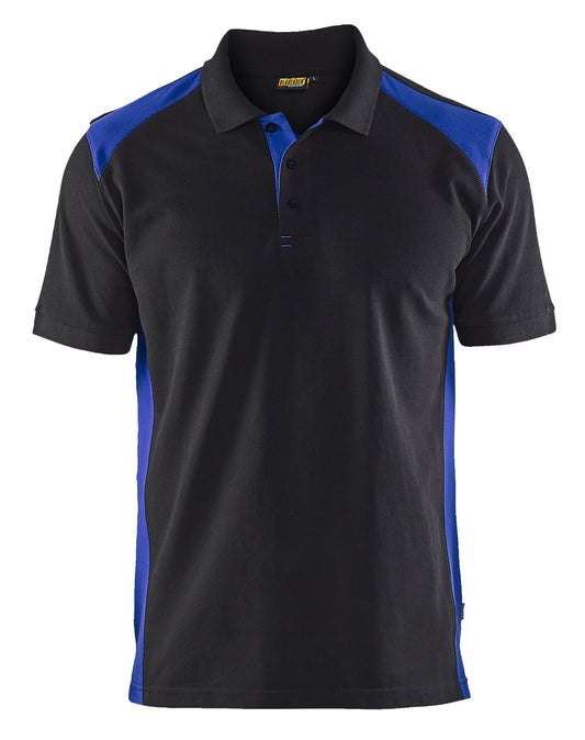 Blaklader Poloshirts 33241050 zwart-korenblauw(9985)