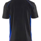 Blaklader Poloshirts 33241050 zwart-korenblauw(9985)