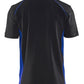 Blaklader Poloshirts 33241050 zwart-korenblauw(9985)
