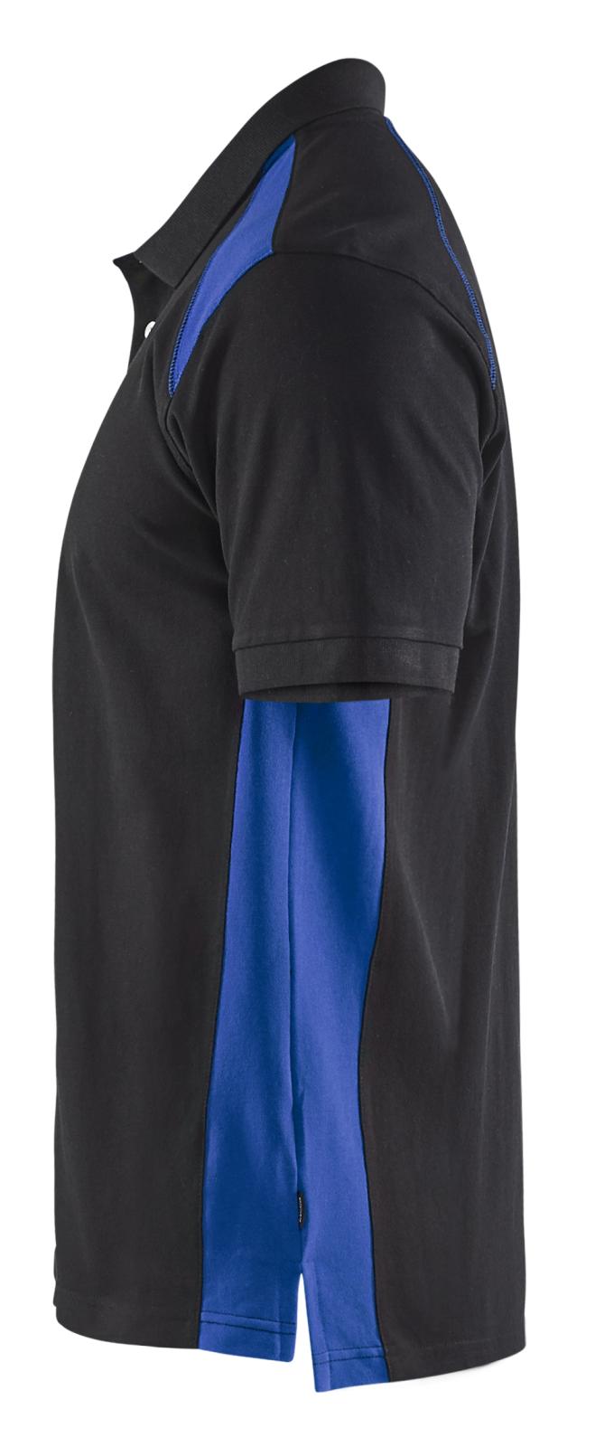 Blaklader Poloshirts 33241050 zwart-korenblauw(9985)