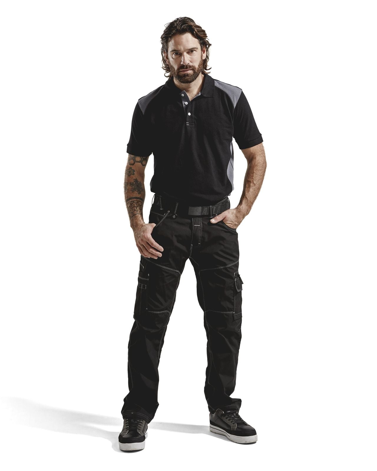 Blaklader Poloshirts 33241050 zwart-grijs(9994)