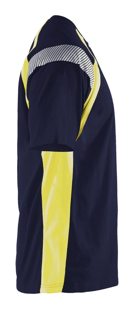 Blaklader T-shirts 33321030 marineblauw-geel(8833)