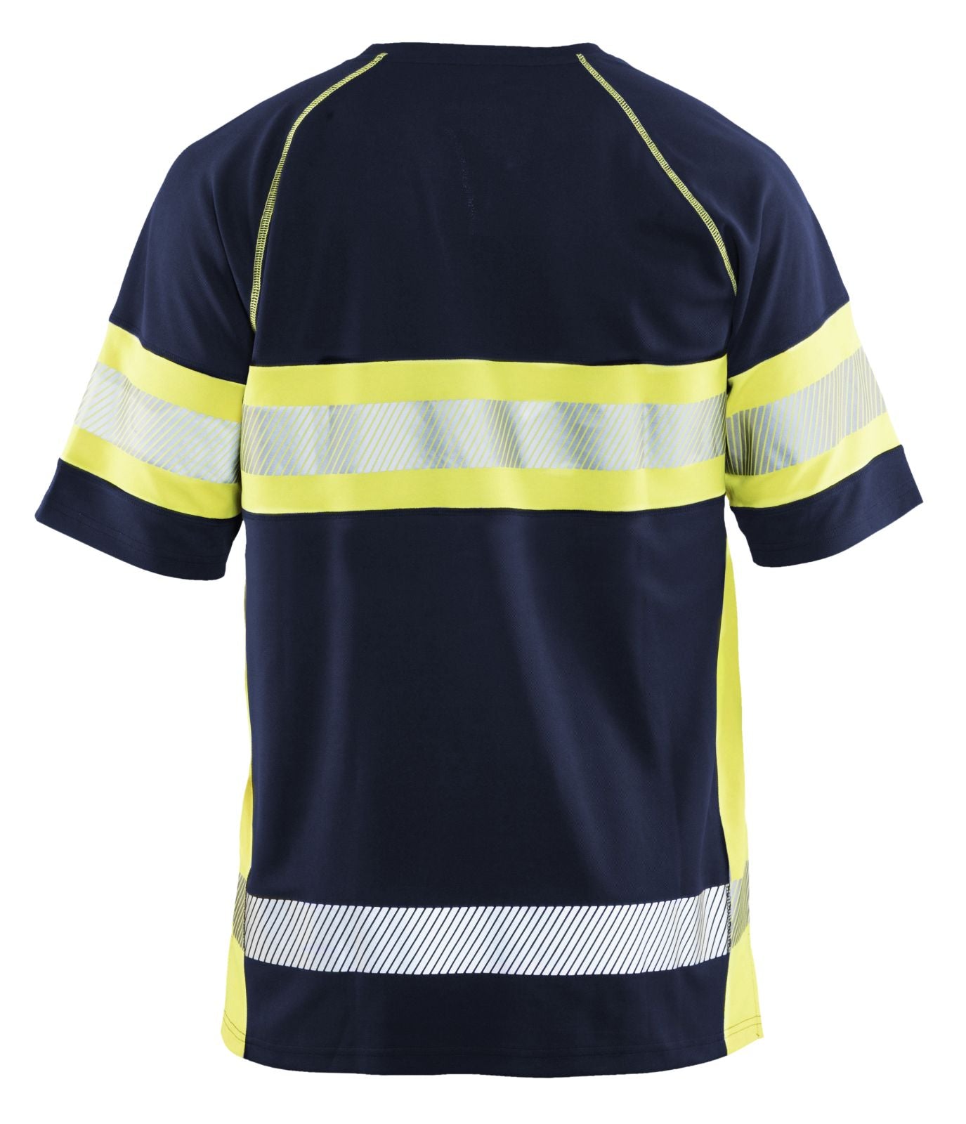 Blaklader T-shirts 33371051 HiVis UPF40+ UV marineblauw-geel(8933)