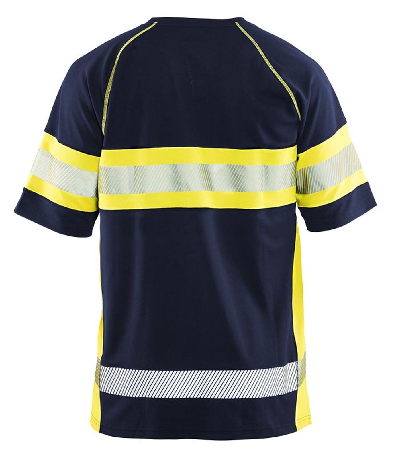 Blaklader T-shirts 33371051 HiVis UPF40+ UV marineblauw-geel(8933)