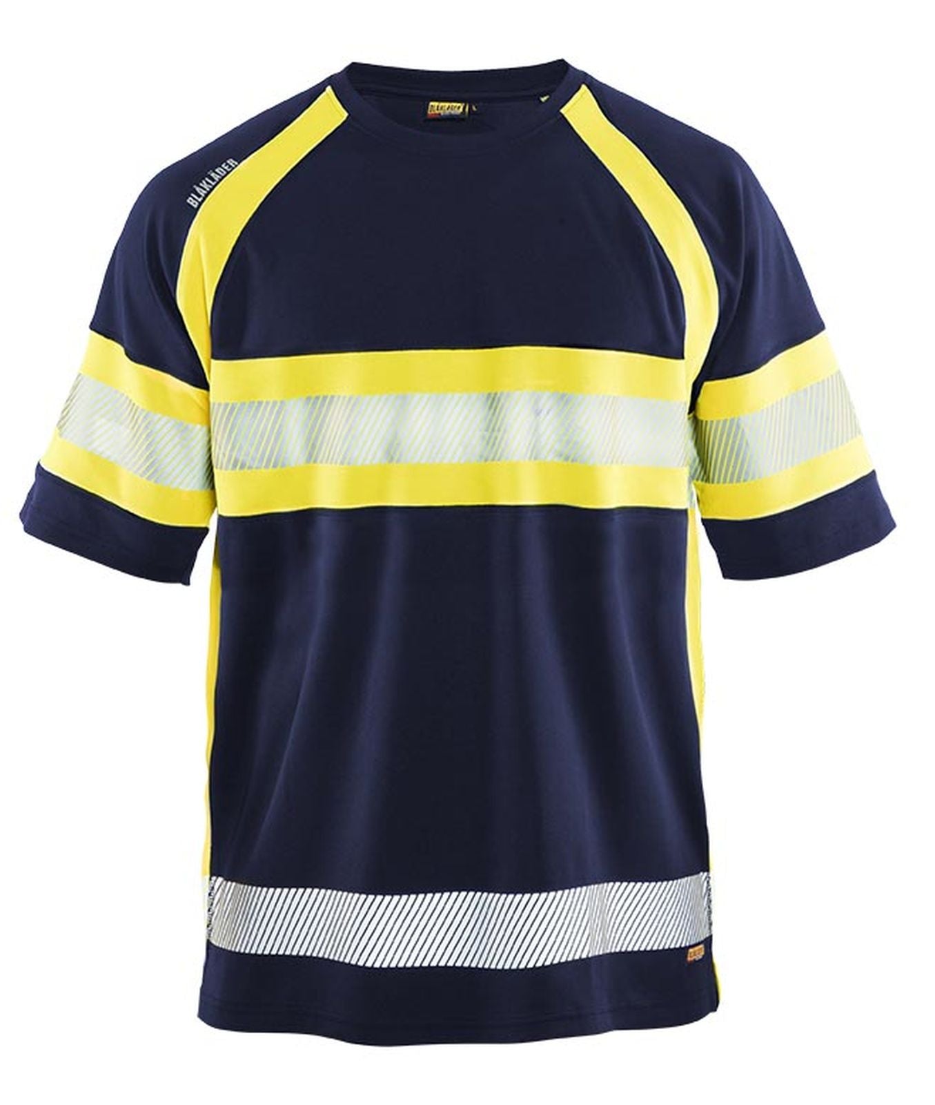 Blaklader T-shirts 33371051 HiVis UPF40+ UV marineblauw-geel(8933)