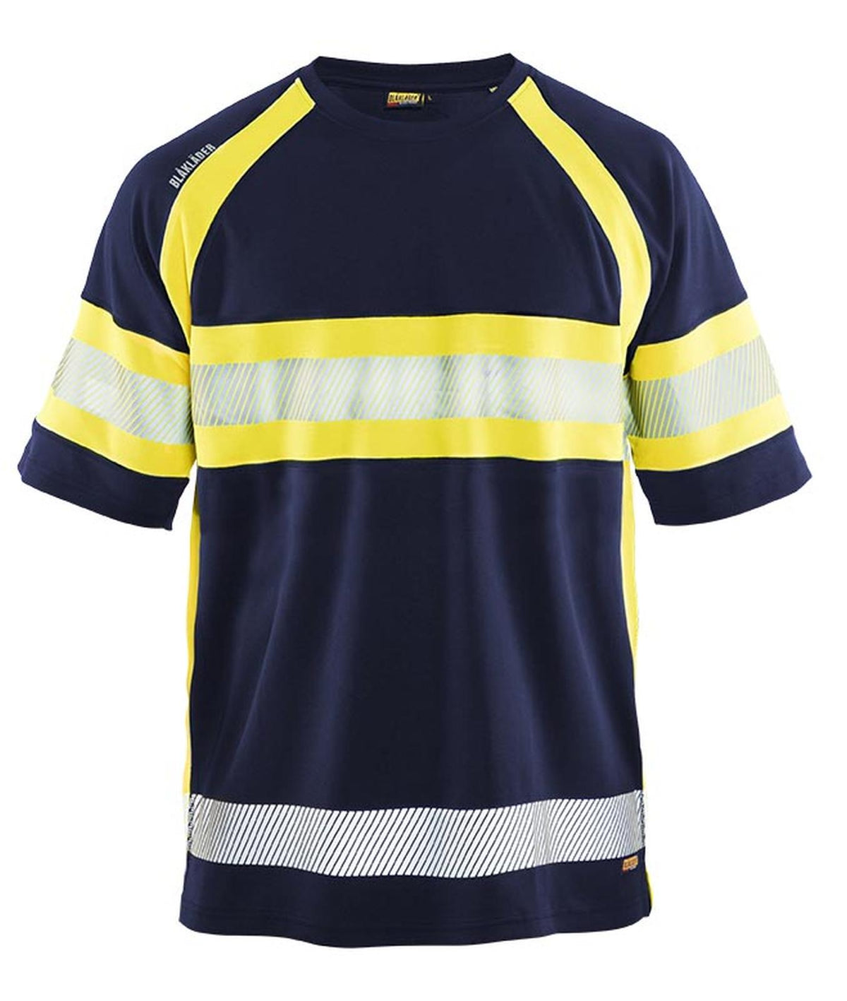 Blaklader T-shirts 33371051 HiVis UPF40+ UV marineblauw-geel(8933)