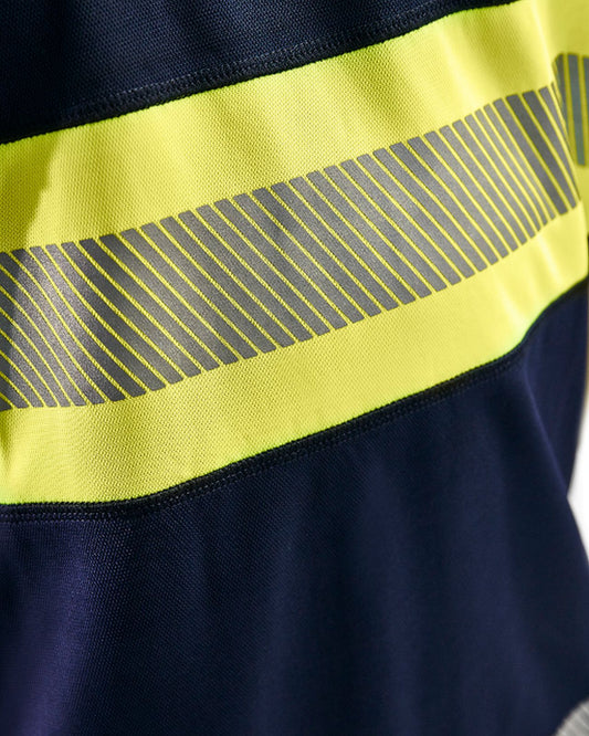 Blaklader T-shirts 33371051 HiVis UPF40+ UV marineblauw-geel(8933)