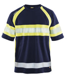 Blaklader T-shirts 33371051 HiVis UPF40+ UV marineblauw-geel(8933)