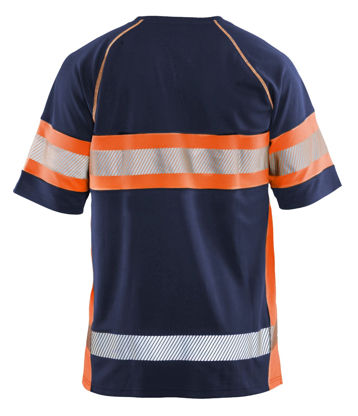 Blaklader T-shirts 33371051 HiVis UPF40+ UV marineblauw-oranje(8953)