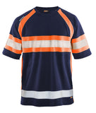 Blaklader T-shirts 33371051 HiVis UPF40+ UV marineblauw-oranje(8953)
